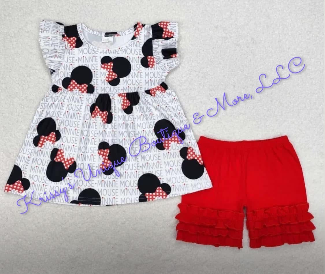 Minnie Mouse Short Set