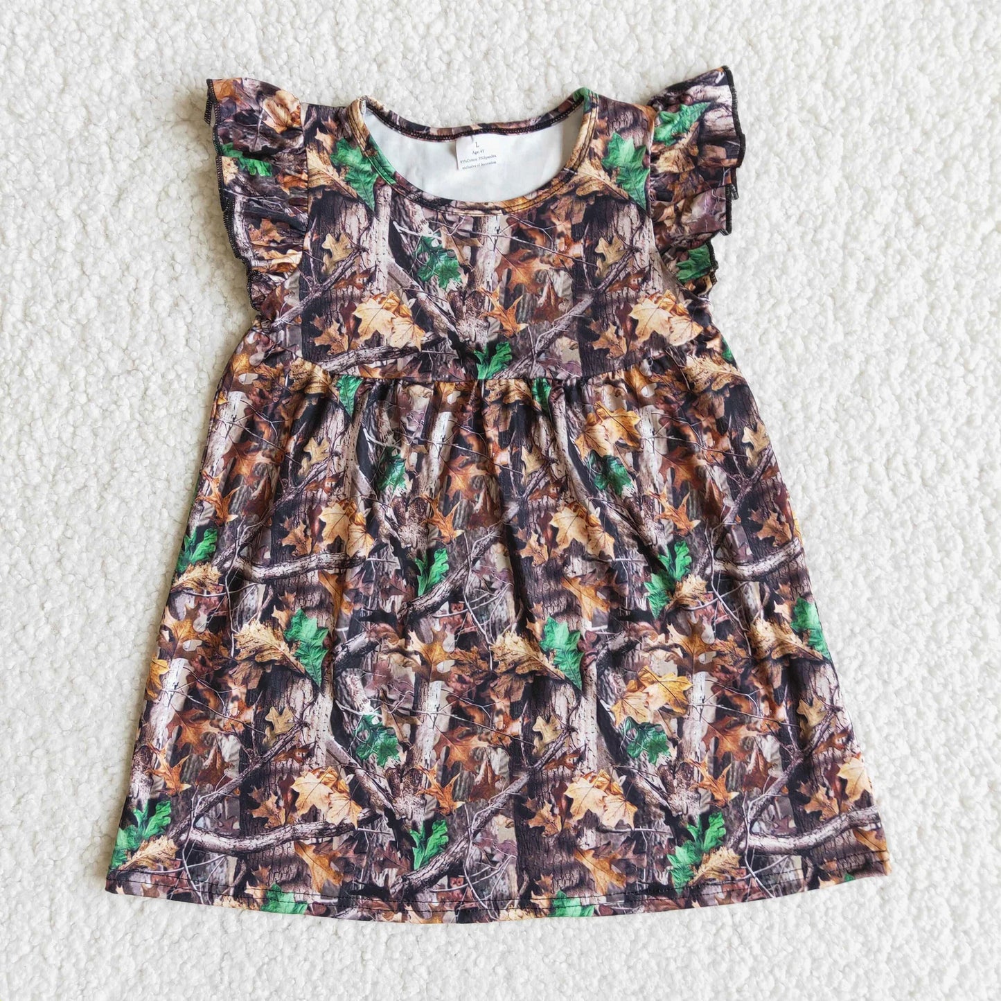 Girls Camo Twirl Dress