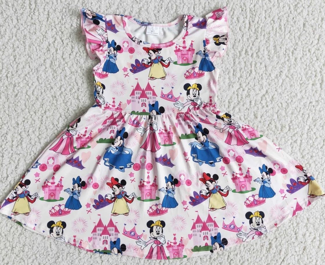 Girls Princess Minnie Mouse Twirl Dress