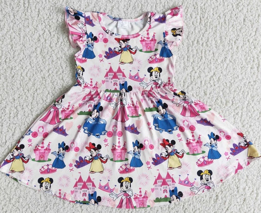 Girls Princess Minnie Mouse Twirl Dress