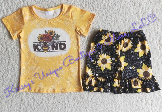 Girls BEE Kind short set