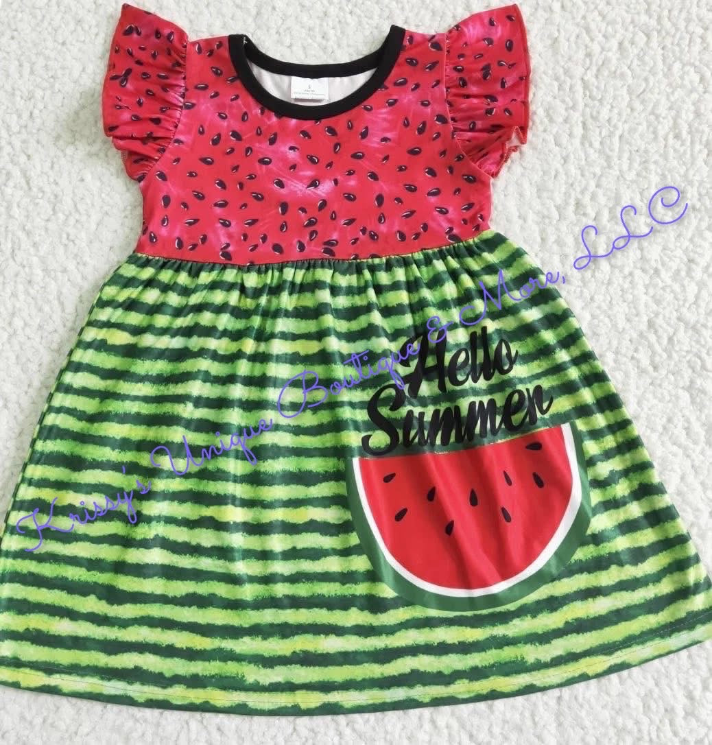 Hello Summer Girls Twirl Dress
