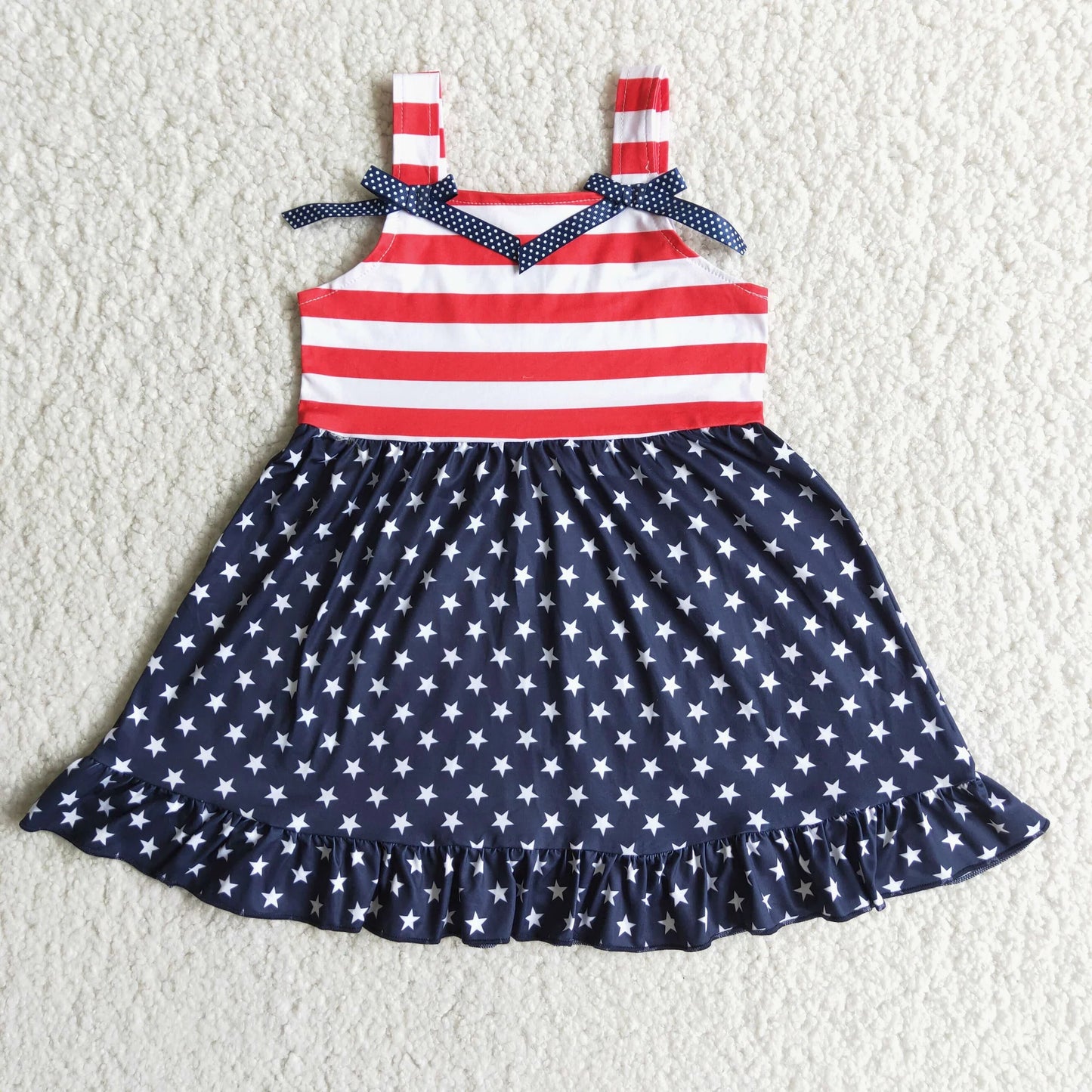 Girls Stars & Stripes 4th of July Dress