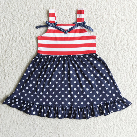 Girls Stars & Stripes 4th of July Dress