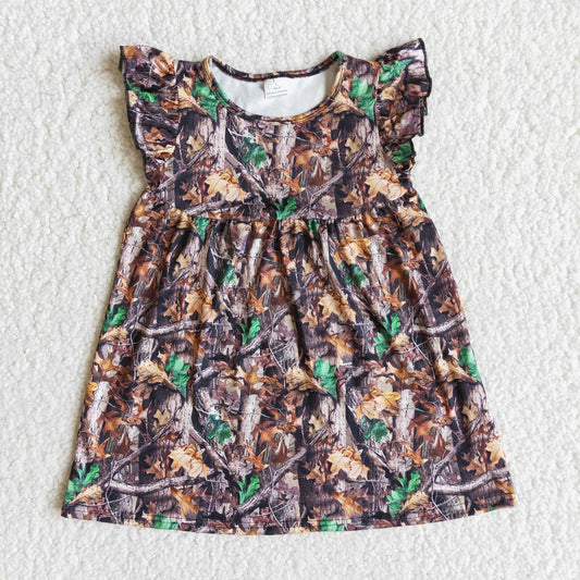 Girls Camo Twirl Dress